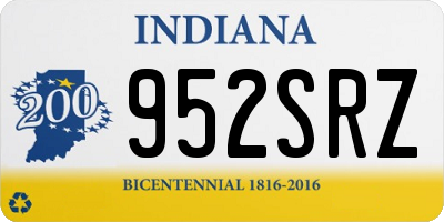 IN license plate 952SRZ