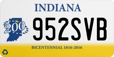 IN license plate 952SVB
