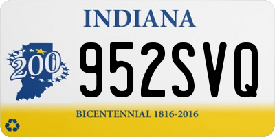 IN license plate 952SVQ