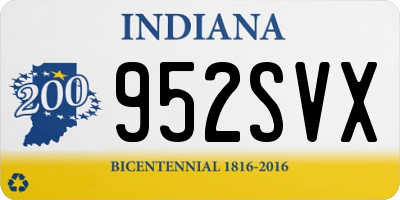 IN license plate 952SVX