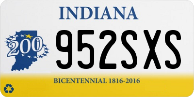 IN license plate 952SXS
