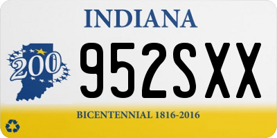 IN license plate 952SXX