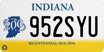 IN license plate 952SYU