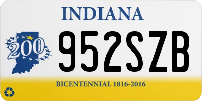 IN license plate 952SZB