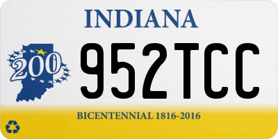 IN license plate 952TCC