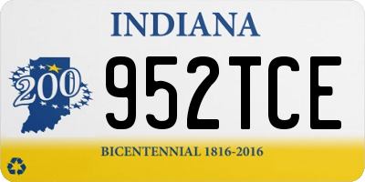 IN license plate 952TCE
