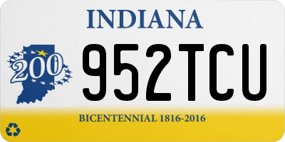 IN license plate 952TCU