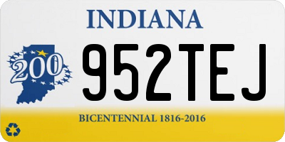 IN license plate 952TEJ
