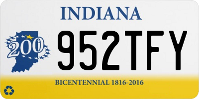 IN license plate 952TFY
