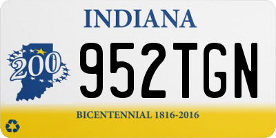 IN license plate 952TGN