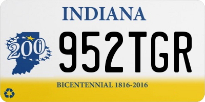 IN license plate 952TGR