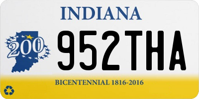 IN license plate 952THA