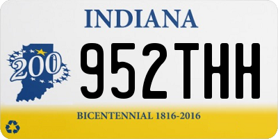 IN license plate 952THH