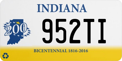 IN license plate 952TI