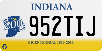 IN license plate 952TIJ
