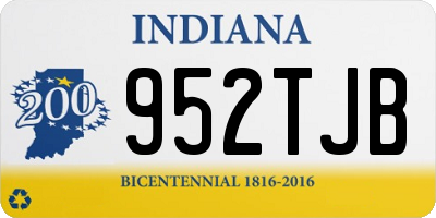 IN license plate 952TJB