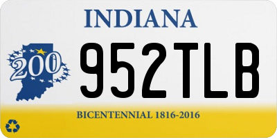 IN license plate 952TLB