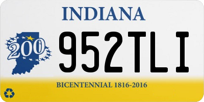 IN license plate 952TLI