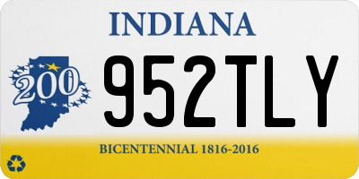 IN license plate 952TLY