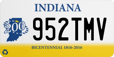 IN license plate 952TMV