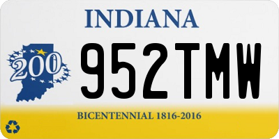 IN license plate 952TMW