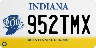 IN license plate 952TMX