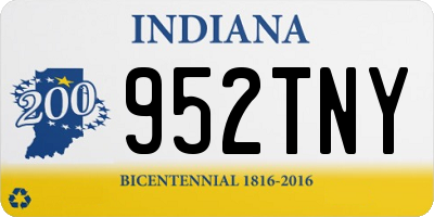 IN license plate 952TNY