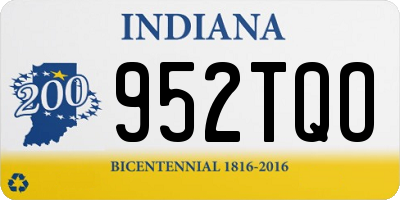 IN license plate 952TQO