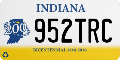 IN license plate 952TRC