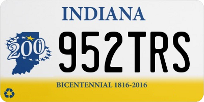 IN license plate 952TRS