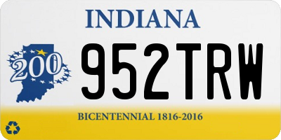 IN license plate 952TRW
