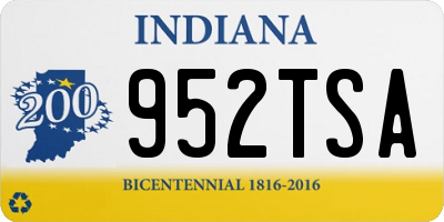 IN license plate 952TSA