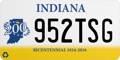 IN license plate 952TSG