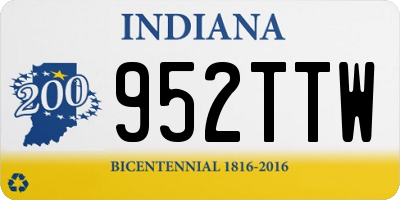 IN license plate 952TTW