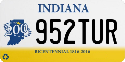 IN license plate 952TUR