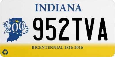 IN license plate 952TVA