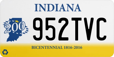 IN license plate 952TVC