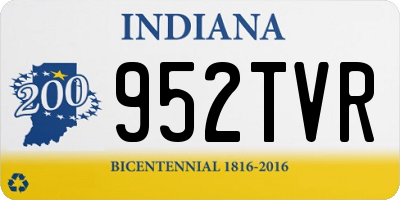 IN license plate 952TVR