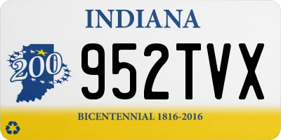 IN license plate 952TVX