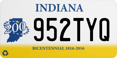 IN license plate 952TYQ