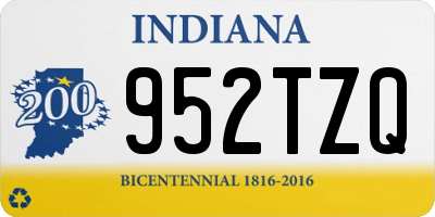 IN license plate 952TZQ