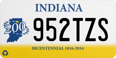 IN license plate 952TZS