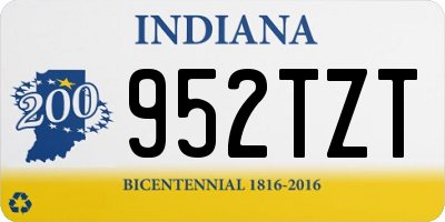 IN license plate 952TZT
