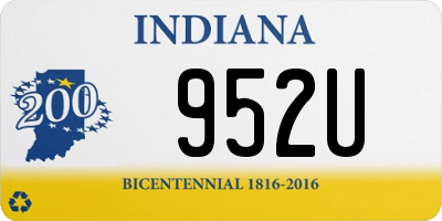 IN license plate 952U