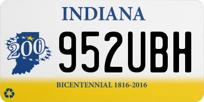 IN license plate 952UBH