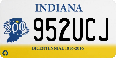 IN license plate 952UCJ