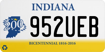 IN license plate 952UEB
