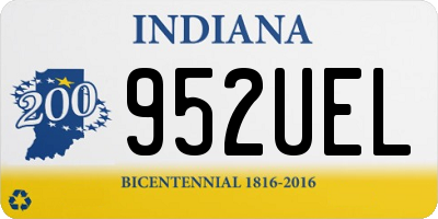 IN license plate 952UEL