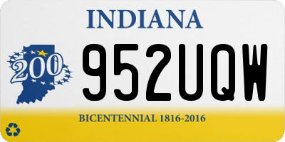 IN license plate 952UQW