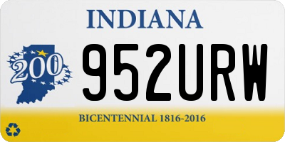IN license plate 952URW